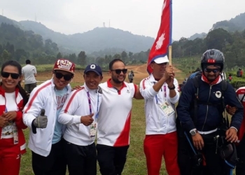 एशियाडः प्याराग्लाइडिङमा नेपाललाई रजत