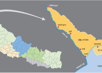 नेपालको सीमा लिम्पियाधुरासहितको नयाँ नक्सा स्वीकृत