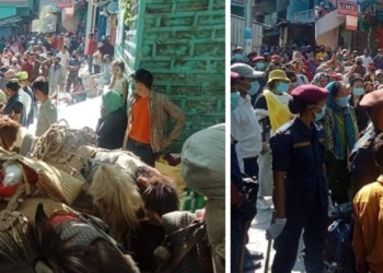 सीमा पुल खुलाएर गाउँ फर्किए छाङरु र तिङ्कर गाउँका बासिन्दा