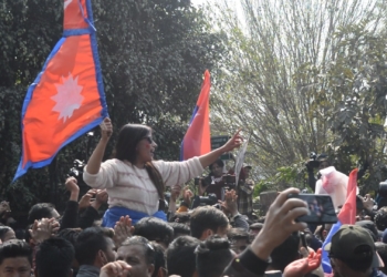 काठमाडौंमा नेकपाको विजयसभा (फोटो फिचर)
