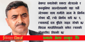 विधान महाधिवेशनले जुन दस्तावेज पास गरेको छ, त्यो आधारभूत रुपले सही छ
